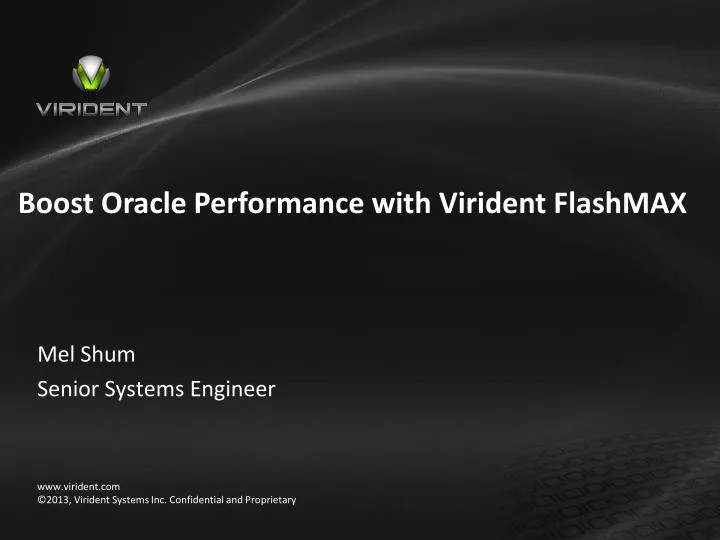 boost oracle performance with virident flashmax