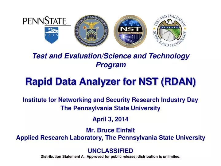 rapid data analyzer for nst rdan