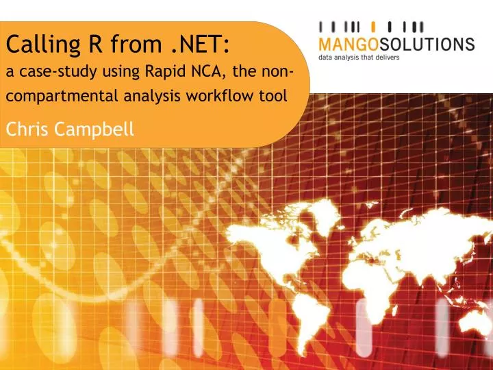calling r from net a case study using rapid nca the non compartmental analysis workflow tool
