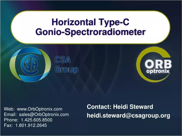 horizontal type c gonio spectroradiometer