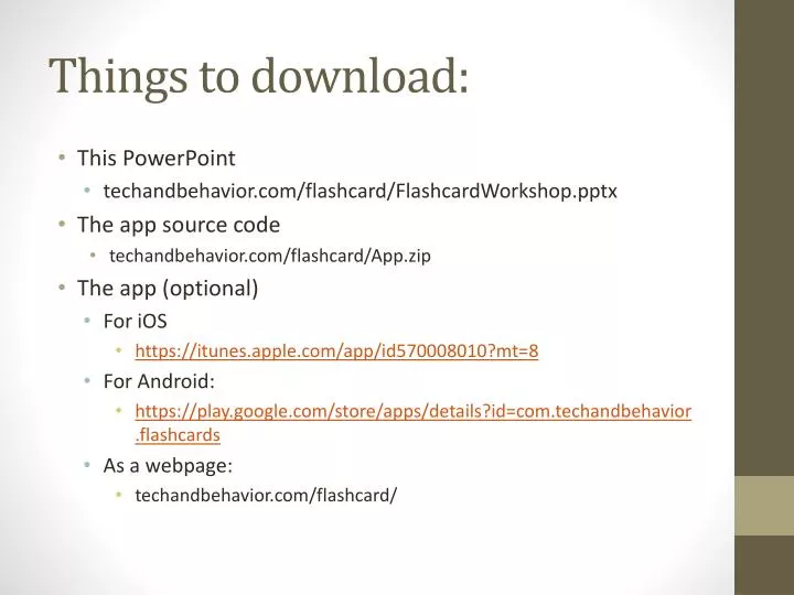 things to download
