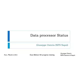 Data processor Status
