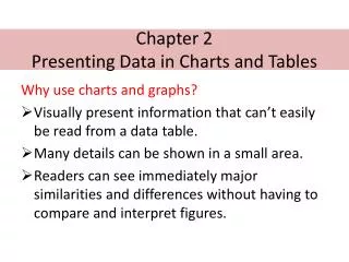 Chapter 2 Presenting Data in Charts and Tables