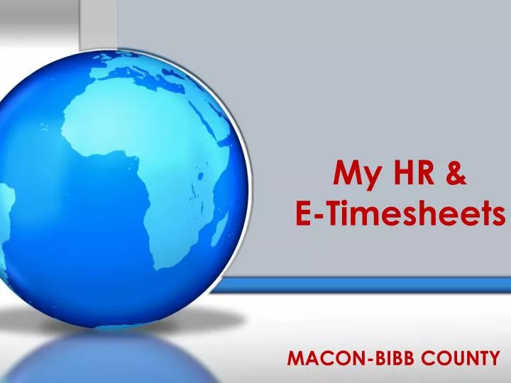 my hr e timesheets