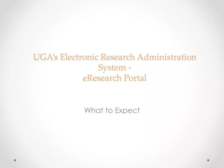 uga s electronic research administration system eresearch portal