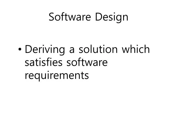 software design