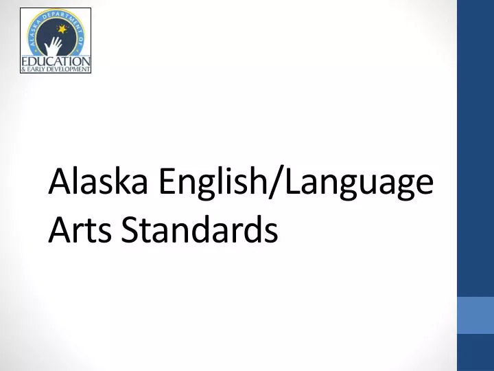 alaska english language arts standards