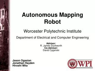 Autonomous Mapping Robot