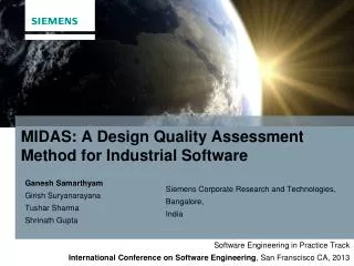 MIDAS: A Design Quality Assessment Method for Industrial Software