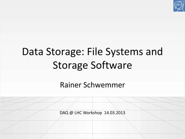 data storage file systems and storage software