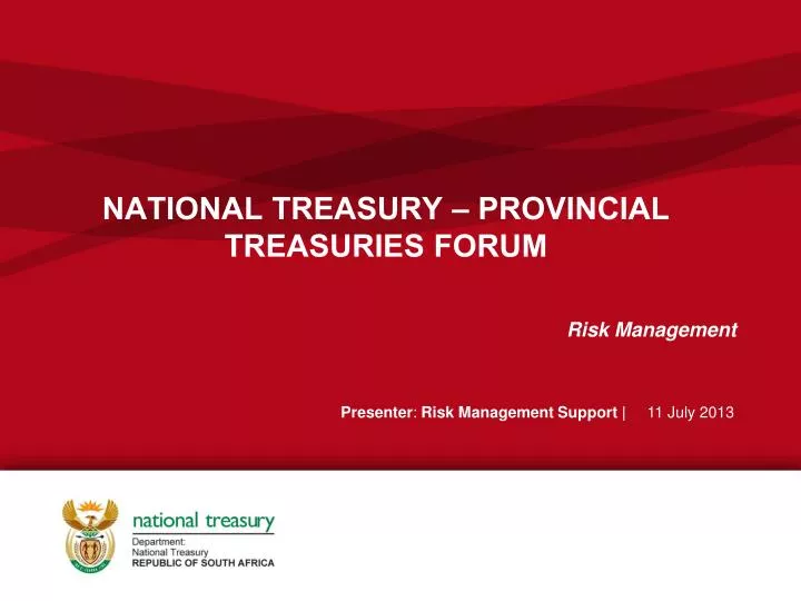 national treasury provincial treasuries forum
