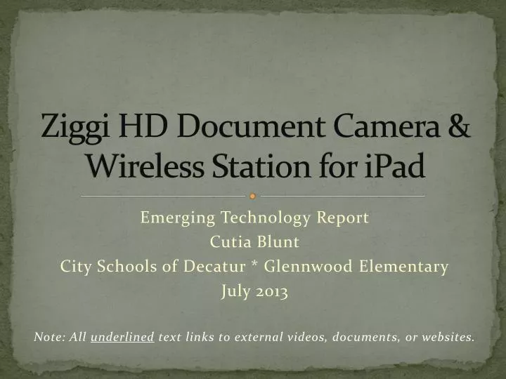ziggi hd document camera wireless station for ipad