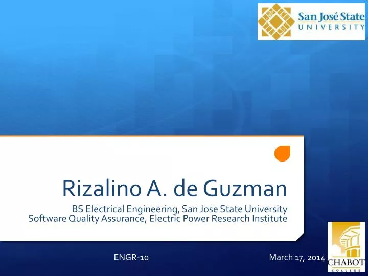 rizalino a de guzman bs electrical engineering san jose state university