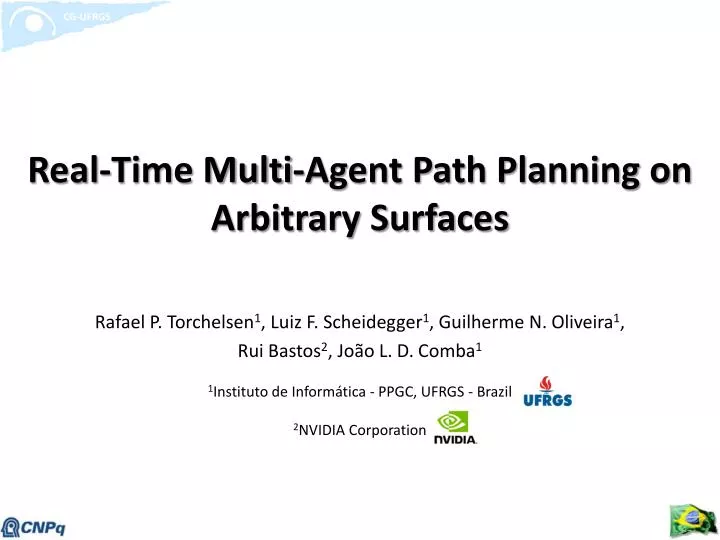 real time multi agent path planning on arbitrary surfaces
