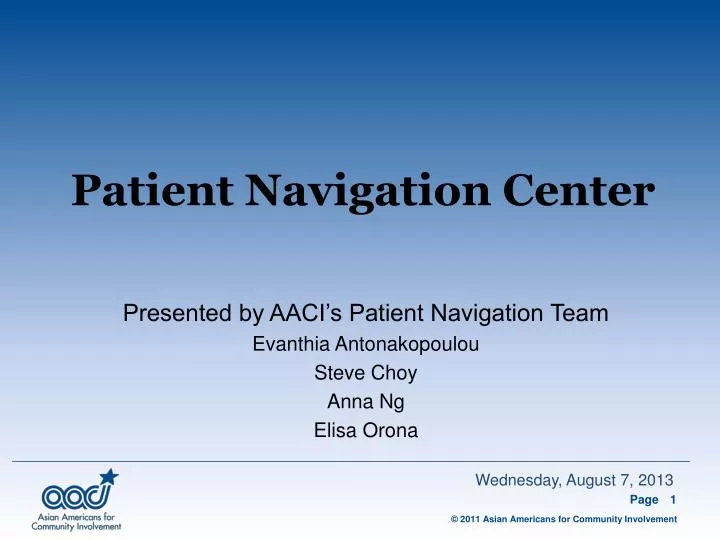 patient navigation center
