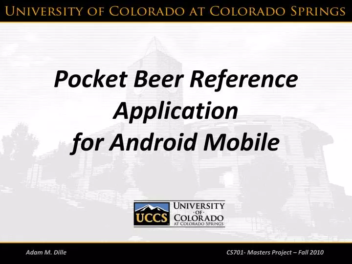 pocket beer reference application for android mobile