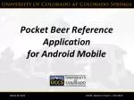 Pocket Beer Reference Application for Android Mobile - slide 1