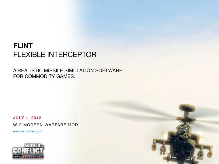 flint flexible interceptor a realistic missile simulation software for commodity games