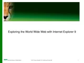 Exploring the World Wide Web with Internet Explorer 9