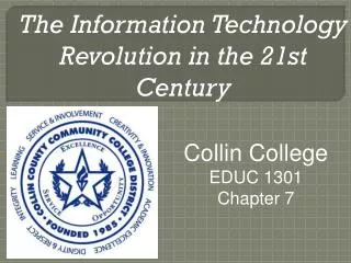 The Information Technology Revolution in the 21st Century