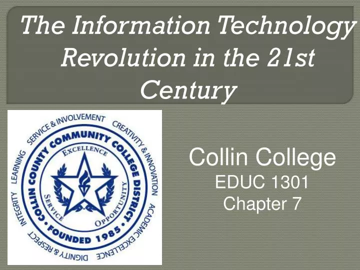 the information technology revolution in the 21st century