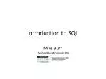 PPT - Introduction to SQL PowerPoint Presentation, free download - ID ...