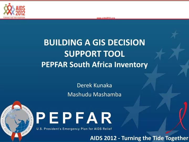 building a gis decision support tool pepfar south africa inventory