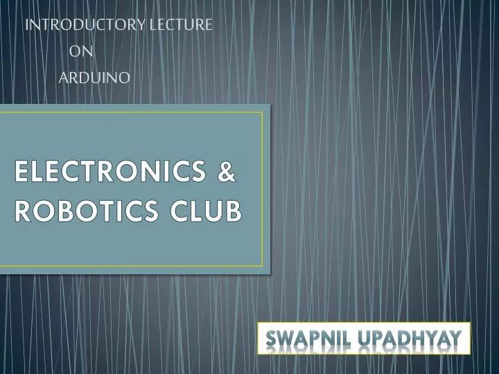 electronics robotics club