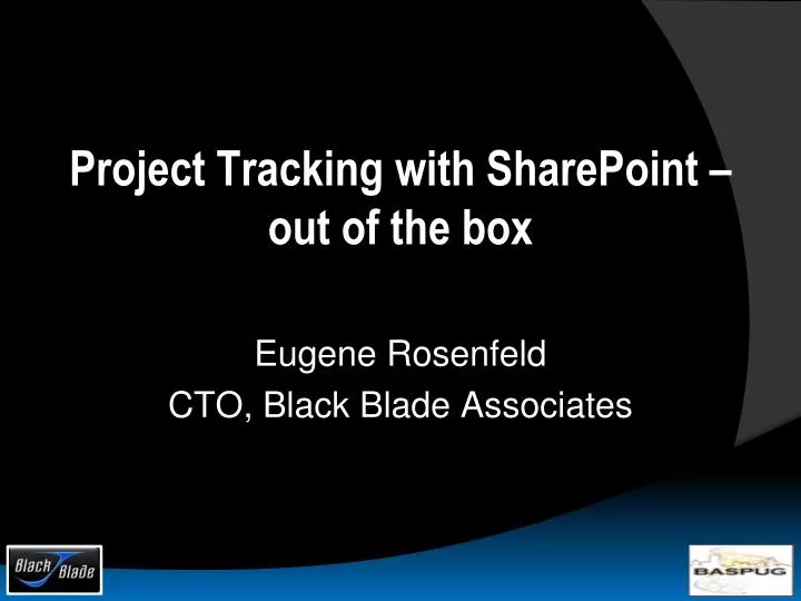project tracking with sharepoint out of the box