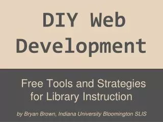 DIY Web Development