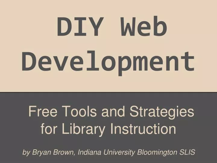 diy web development