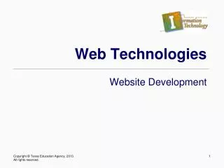 Web Technologies