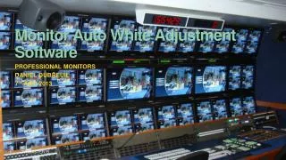 Monitor Auto White Adjustment Software