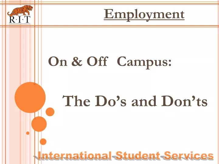on off campus the do s and don ts