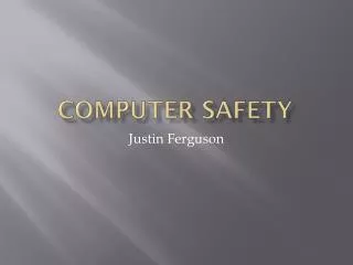 Computer Safety