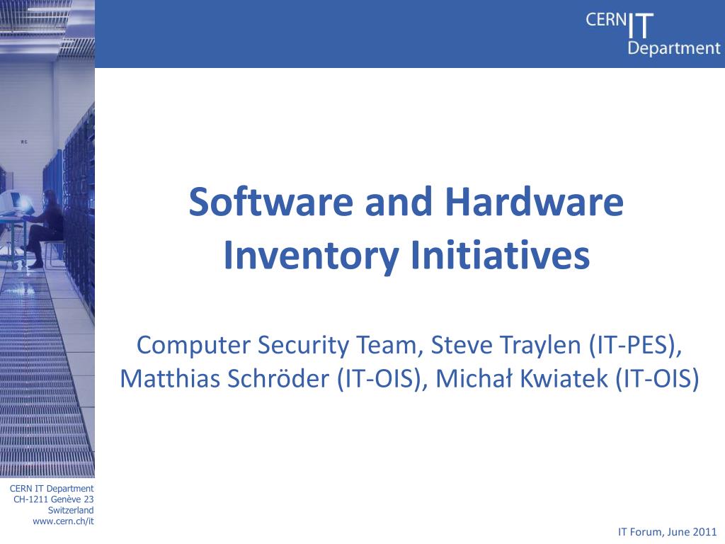 PPT - Software and Hardware Inventory Initiatives PowerPoint ...