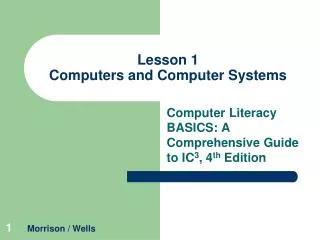 Lesson 1 Computers and Computer Systems