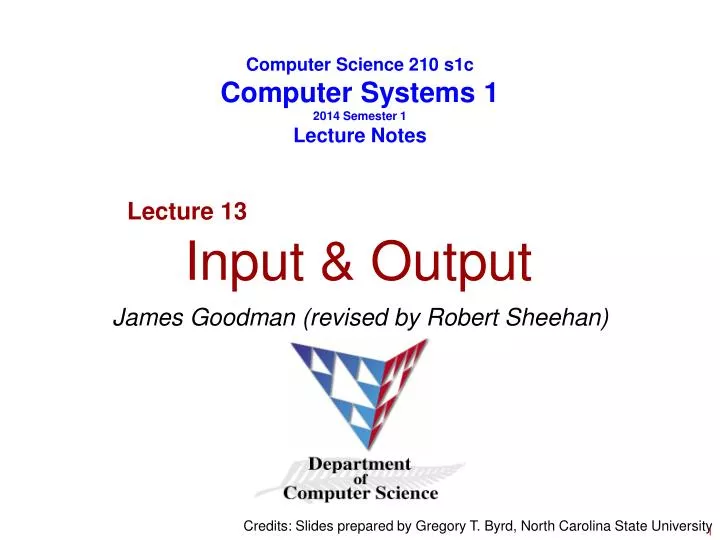 computer science 210 s1c computer systems 1 2014 semester 1 lecture notes