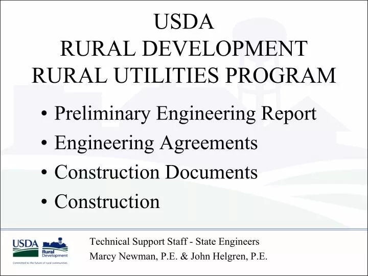 usda rural development rural utilities program