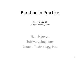 Baratine in Practice
