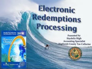 Electronic Redemptions Processing