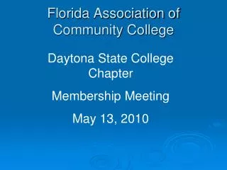 Florida Association of Community College