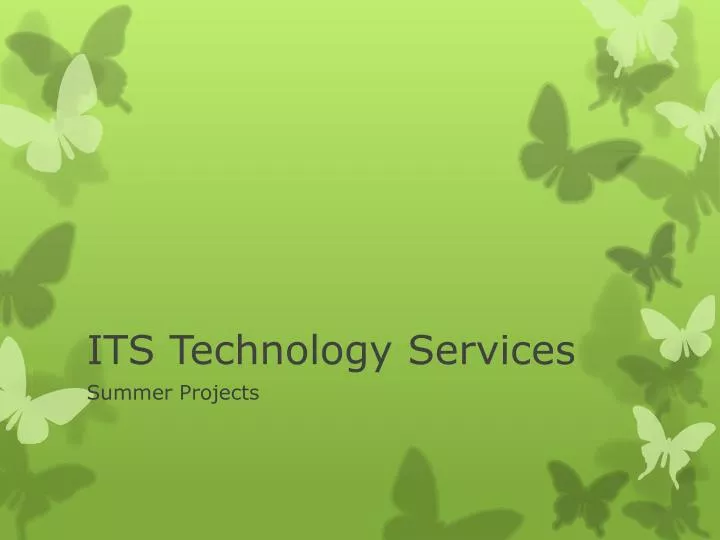 its technology services