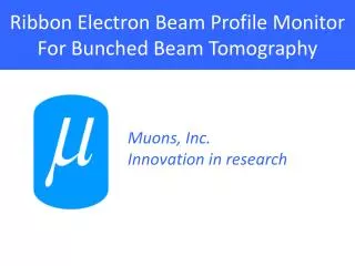 Ribbon Electron Beam Profile Monitor For Bunched Beam Tomography