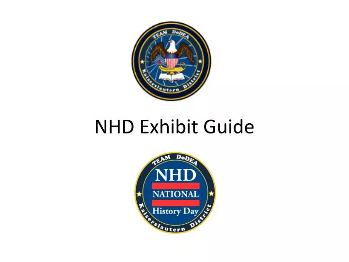 nhd exhibit guide