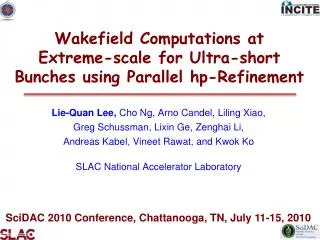 Wakefield Computations at Extreme-scale for Ultra-short Bunches using Parallel hp-Refinement