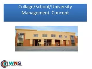 Collage/School/University Management Concept