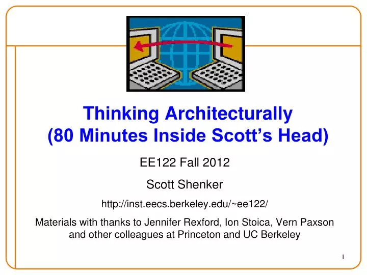 thinking architecturally 80 minutes inside scott s head