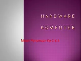 h a r d w a r e k o m p u t e r