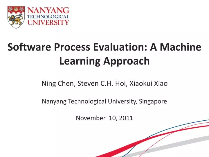 software process evaluation a machine learning approach